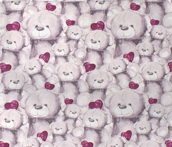 ΠΑΝΑ ΧΑΣΕΣ bebe Teddy Bear 536 80X80 Purple Cotton 100%