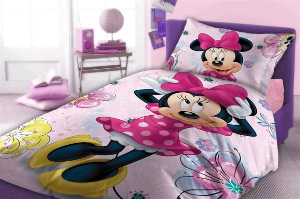 Σεντόνια Σετ 3 τεμ Disney Minnie 853 160X240 Pink 100% Cotton