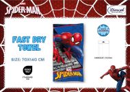 Πετσέτα Θαλάσσης Quick Dry Marvel Spider-Man 97 70X140 Blue 100% Microfiber