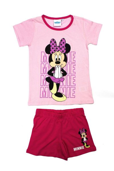 Ρουχαλάκια Καλοκαιρινά Σετ 2 Τεμ. Disney Home Minnie 100% Cotton Jersey Fuchsia 3 4 5 6 8