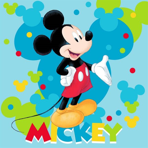 Λαβέτα Νηπιαγωγείου Disney Home Mickey 73 30X30 100% Polyester