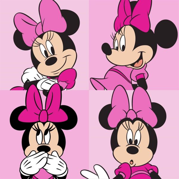 Λαβέτα Νηπιαγωγείου Disney Home Minnie 76 30X30 100% Polyester