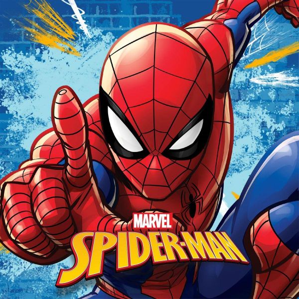 Λαβέτα Νηπιαγωγείου Marvel Spider-Man 70 30X30 100% Polyester