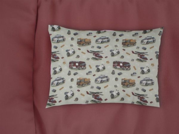 Μαξιλαροθήκη Εμπριμέ kids Toys 47 50X70 Olive 100% Cotton Flannel