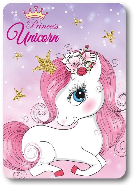 Κουβέρτα Fleece Unicorn 24 100X140 Pink 100% Polyester