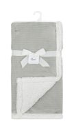 Κουβέρτα Sherpa Cord bebe Ριγέ 10 75X100 Grey 100% Polyester