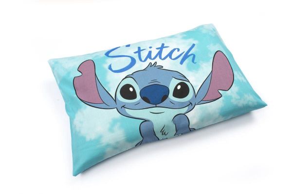 Μαξιλαροθήκες Ζεύγος Disney Home Stitch 825 50X70 Turquoise 100% Cotton