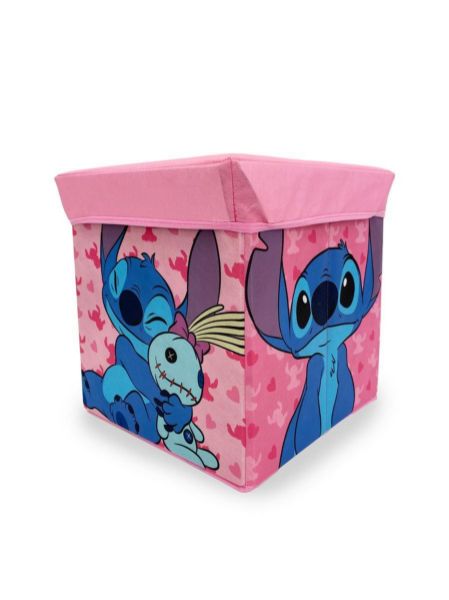 Κουτί-Σκαμπό Disney Home Lilo & Stitch 13 30X30X30 Pink 100% Polyester