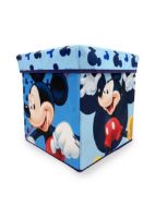 Κουτί-Σκαμπό Disney Home Mickey 14 30X30X30 Sky Blue 100% Polyester