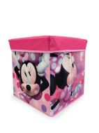 Κουτί-Σκαμπό Disney Home Minnie 07 30X30X30 Pink 100% Polyester